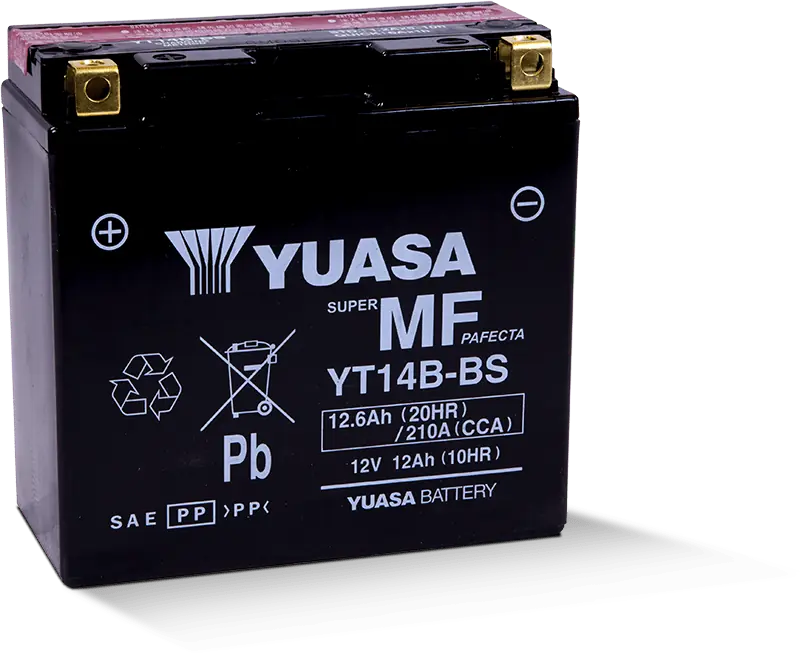 Yuasa Yuam624B4 Maintenance Free Battery - Fresh Pack - Yuam624B4 - 494-Yt14Bbsf1