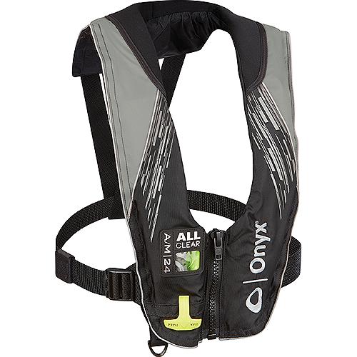 Onyx 13220070100421 A/M-24 All-Clear® Auto/Manual Inflatable Life Jacket, Grey - 132200-701-004-21 - 116-13220070100421F1