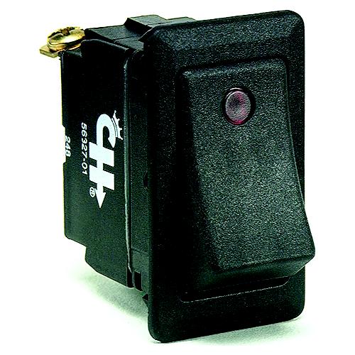 Cole Hersee 5832701Bp Weather Resistant Rocker Switch W/Dependent Pilot Lights, On/Off, Spst - 58327-01-Bp - 12-5832701Bpf1