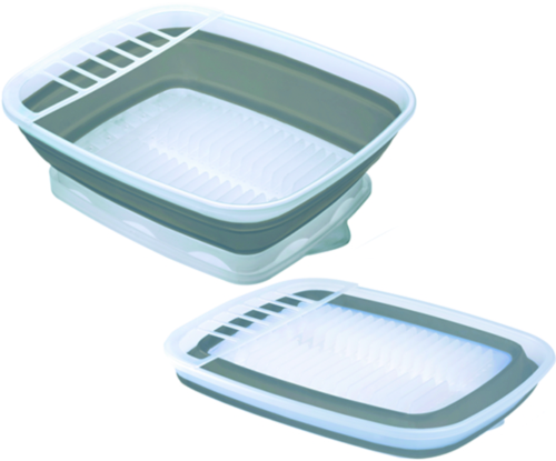 Prepworks Large Collapsible Dish Rack With Drain Board 16