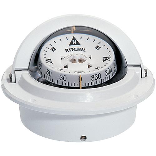 Voyager Compass-Flush Mount, Combi Dial, White - F-83W - 128-F83Wf1