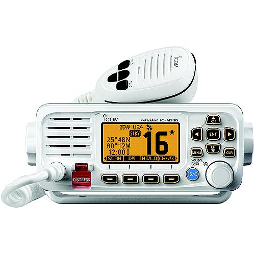 Icom M33061 M330 Ultra Compact Vhf Marine Fixed Mount, White - M330 White - 151-M33061F1