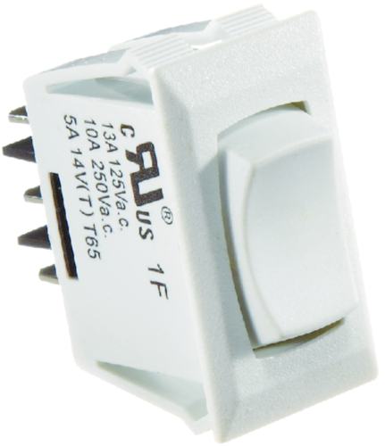 Switch-Rockr 10A On-Off-On Wht - S345 - 350-S345F1