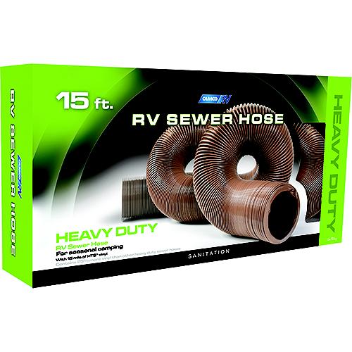 Camco 39661 Heavy Duty Rv Sewer Hose 15' - 39661 - 17-39661F1