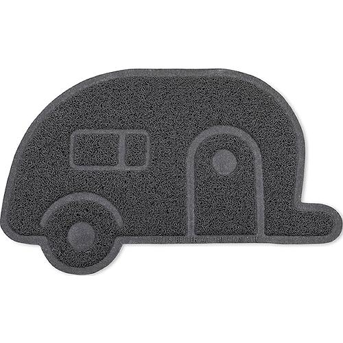 Scrub Rug Gray Retro Travl Trl Rug Grey Travel Trailer-Libatc - 53116 - 17-53116F1