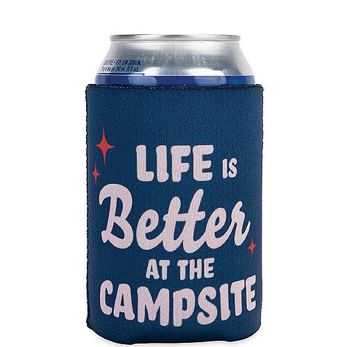 Camco Xxx Life Is Better At The Campsite Can Holder, Blue, Better At Campsite - 53478 - 17-53478F1