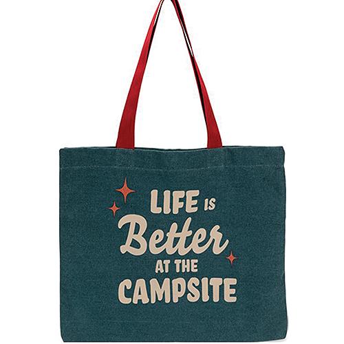 Camco 53481 Tote Bag, Life Is Better Campsite, Navy - 53481 - 17-53481F1