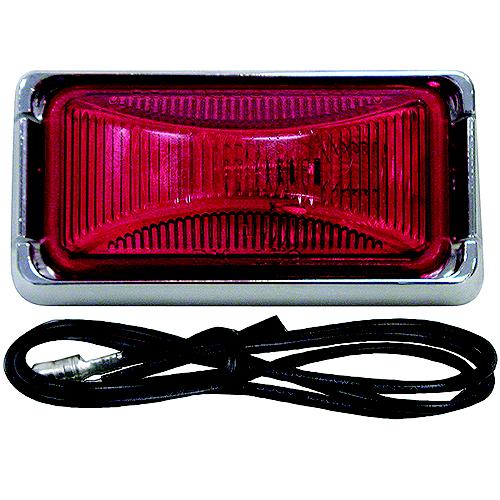 Anderson V203Kr Led Sealed Clearance/ Side Marker Light Assembly W/Black Bracket, Red - V203Kr - 177-V203Krf1