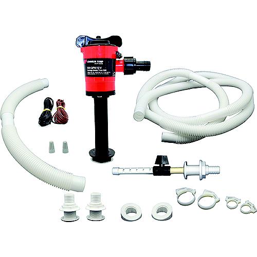 Johnson Pump 34014 Basspirator Ii Livewell Aerating Kit (Includes 500 Gph Pump, Hose And Fittings) - 34014 - 189-34014F1