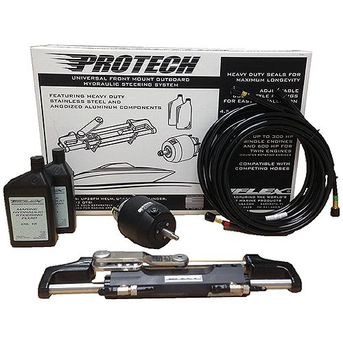 Hydraulic Steering System For Mercury, Yamaha, Honda W/20' Hoses Included. - Fourtech07 - 216-Protech10H20F1
