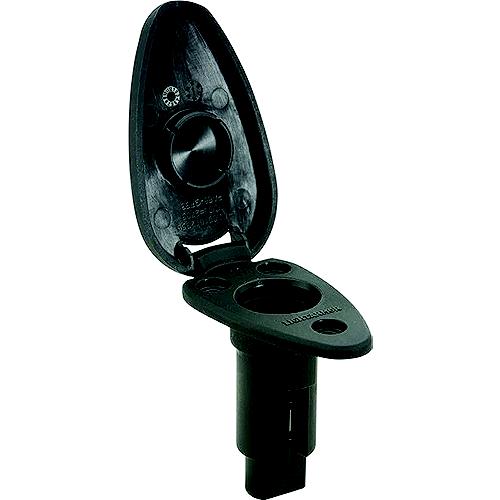 Attwood Lightarmor™ Plug-In Base - Teardrop Series, 2-Pin, Black - 910T2Pb-7 - 23-910T2Pb7F1