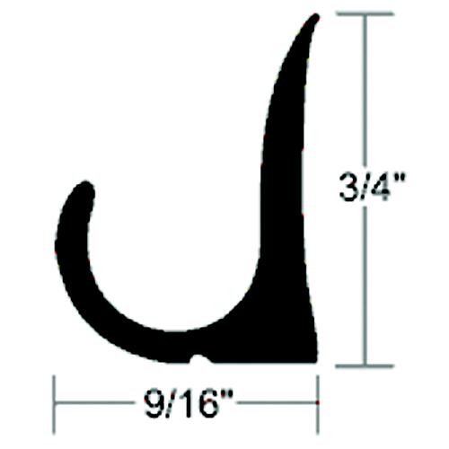 Taco A510149Tal12D Aluminum Drip Molding, 3/4