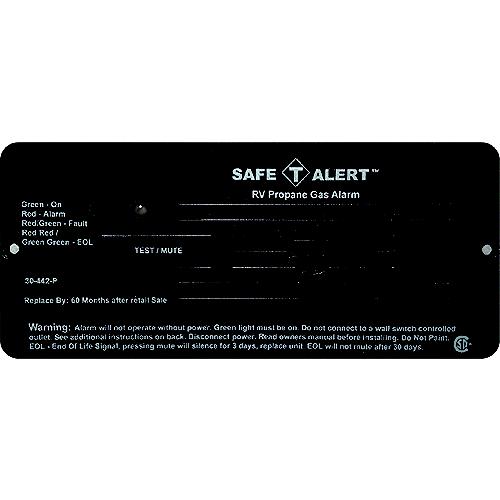 Mti Industries 12V 30 Series Safe-T-Alert Flush Mount Rv Propane/Lp Gas Alarm - 30-442-P-Br - 270-30442Pbrf1