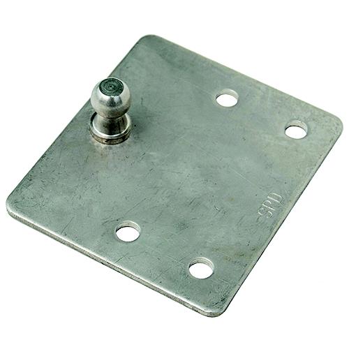 Stainless Gas Lift Hardware, Flat Mounting Brackt W/Ball Stud, Pair - 1886 - 32-1886F1