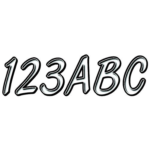 Hardline Series 400 Registration Kit, Smooth Cursive Font With Left To Right Color Gradation (Includes 4 Sets Of 3