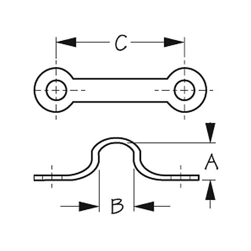 Sea-Dog 0811011 Pad Eye 1/2