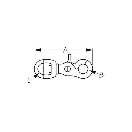 Sea-Dog 1398001 Trigger Snap - Brass - 139800-1 - 354-1398001F1