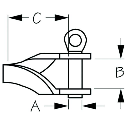 Sea-Dog 140178 Twisted Stainless Steel D-Shackle, 5/16