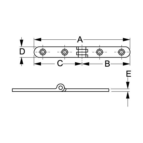 Sea-Dog 205290 Ladder Hinge - 205290 - 354-205290F1