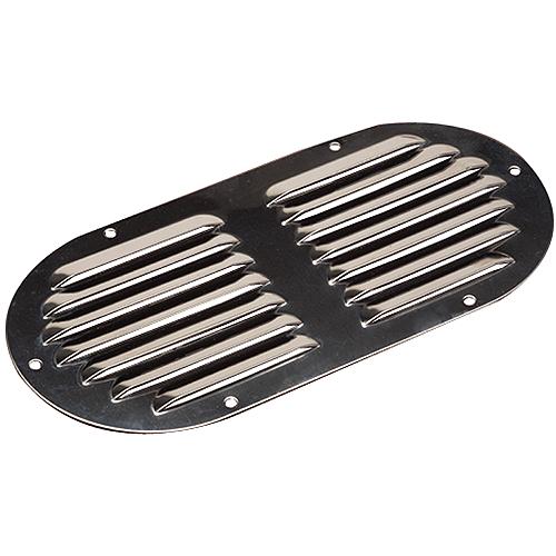 Seadog 3314051 Oval Louvered Vent, Stainless Steel - 331405-1 - 354-3314051F1