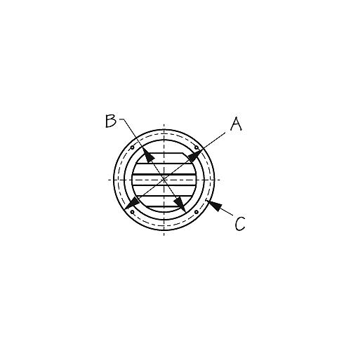 Sea-Dog 3314251 Round Louvered Vent, 5