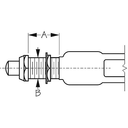 Momentary Push Button Switch, Carded - 420420-1 - 354-4204201F1