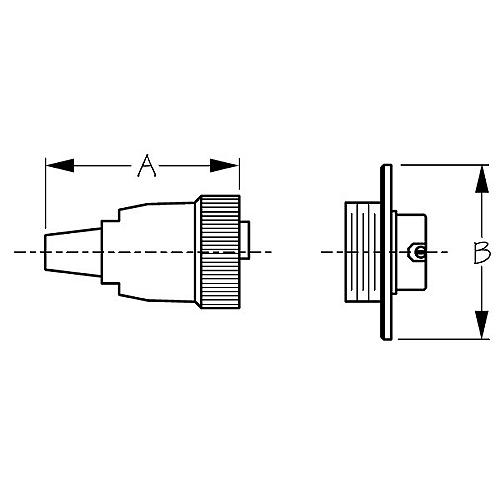 Polarized 4-Pin Electrical Connector - 426234-1 - 354-4262341F1