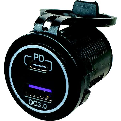 Seadog 4265101 Power Socket W/O Light -Usb 3.0 & Usb-C - 426510-1 - 354-4265101F1