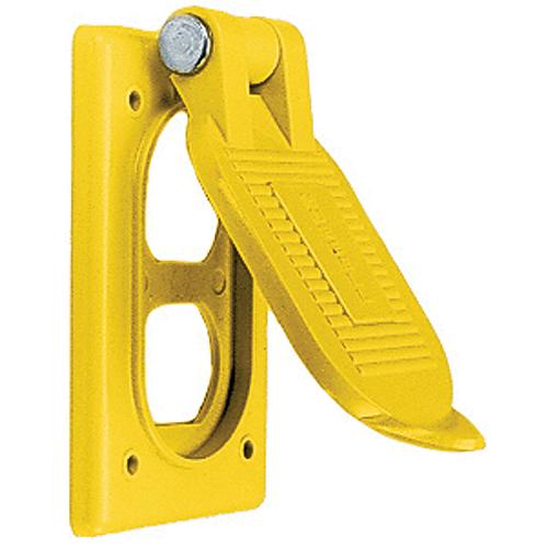 Hubbell Hbl52Cm21 Yellow Spring Loaded Polycarbonate Lift Cover Plate For Weatherproofing Duplex Receptacles - Hbl52Cm21 - 36-Hbl52Cm21F1