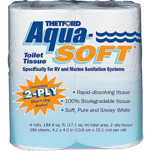 Thetford 03300 Aqua Soft 2-Ply Toilet Tissue-Toilet Paper - 3300 - 363-03300F1