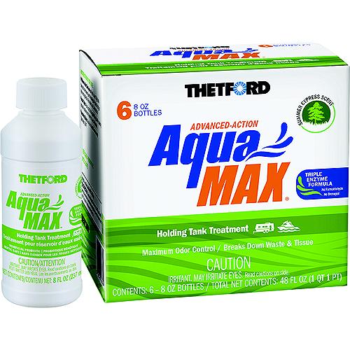 Thetford 96689 Aquamax® Holding Tank Treatment, 6-Pack 8Oz Liquid, Summer Cypress Sent - 96689 - 363-96689F1