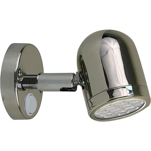 Scandvik 19053P Cabin And Reading Light, Stainless Steel - 19053P - 390-19053Pf1