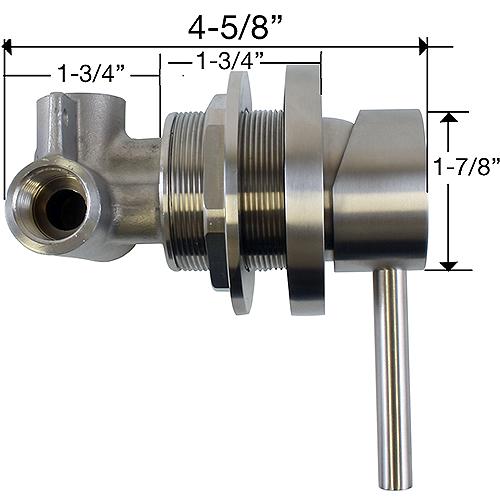 Scandvik 74140 Nordic Stainless Steel Shower Mixer - 74140 - 390-74140F1