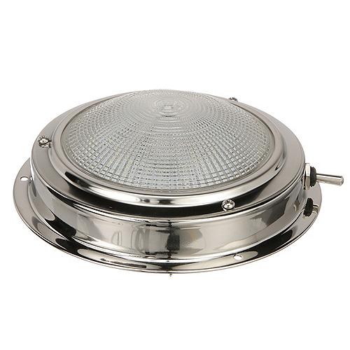 Seachoice Led Surface-Mount Dome Light, Bright White, Stainless Steel Flange, 5 In. Diameter - 3291 - 50-03291F1