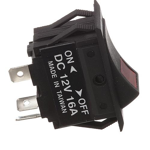 Seachoice Illuminated Rocker Switch, 3 Terminal, On/Off - 12421 - 50-12421F1