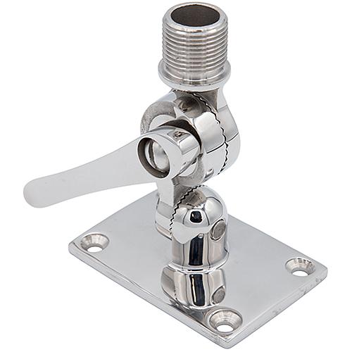 Seachoice 19722 Universal Antenna Ratchet-Mount Base, 316 Stainless Steel - 61C2051 - 50-19722F1