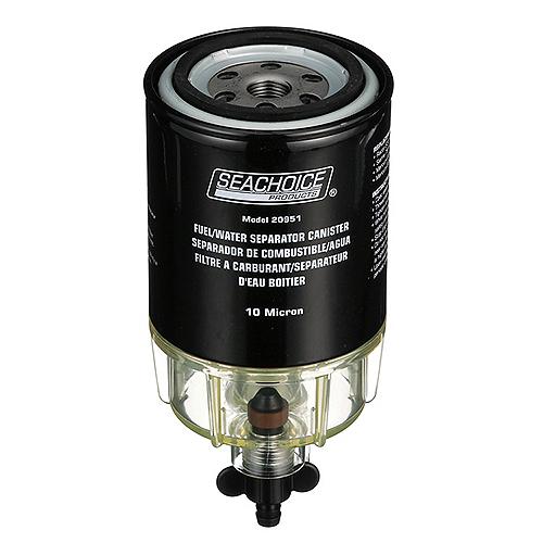 Seachoice 10 Micron Fuel/Water Separating Filter With See Thru Plastic Bowl For Outboards - 20931 - 50-20931 Superseded By: 50-22303F1
