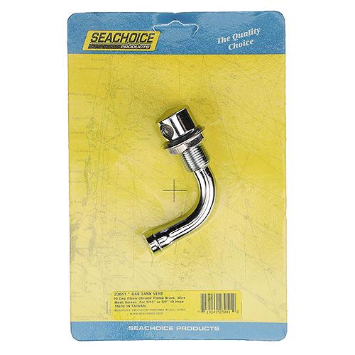 Seachoice Thru Hall Fuel Tank Vent, Chrome-Plated Brass, 5/8 In., 90 Degree - 50-23041 - 50-23041F1