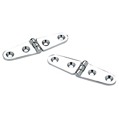 Seachoice Chrome Plated Brass Strap Hinges (1 Pair Per Pack) - 33821 - 50-33821F1