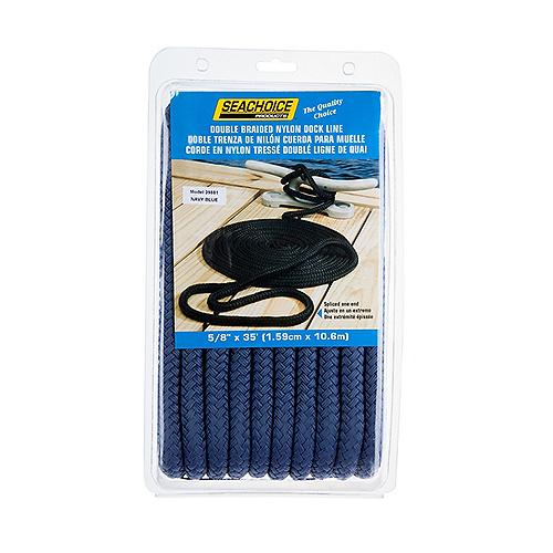 Seachoice 39881 Double Braid Nylon Dock Line 3/8