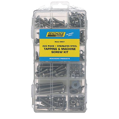Seachoice Stainless Steel Tapping And Machine Screw Kit - 226 Piece - Rp-Kp5577Sc - 50-59427F1