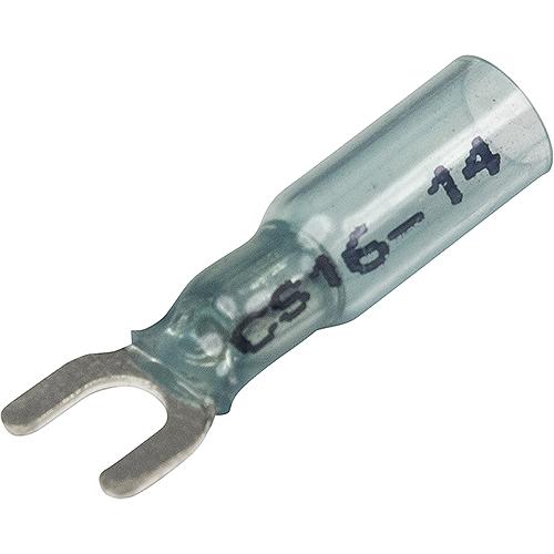 Seachoice 64038 3-To-1 Heat Shrink Spade Terminal - 16-14 Ga., #10 Stud, 25/Bag - 64038 - 50-64038F1