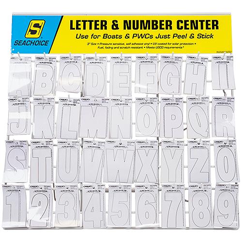 Seachoice 74128 Letter & Number Display, 3