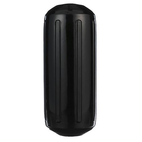 Seachoice 79141 Center Hole Ribbed Fender, Black, 6