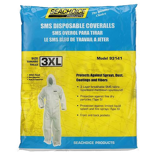 Seachoice Sms Breathable Disposable Paint Suit With Hood - 93141 - 50-93141F1