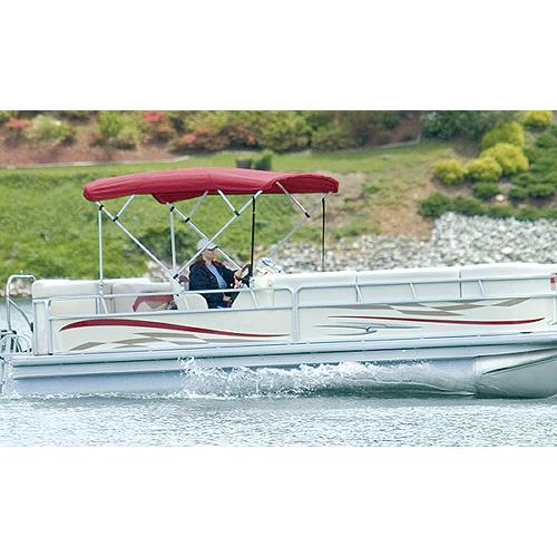 Carver 48 High 4 Bow Square Tube Pontoon Ups-Able Bimini Top Kit, 96