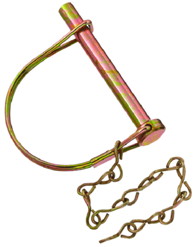 Rv Designer Coupler Safety Lock Pin W/Chain, 5/16 X 2-1/2