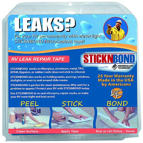 Leisure Time 60018 Sticknbond Roof Seam Repair Tape, White - 60018 - 518-60018F1