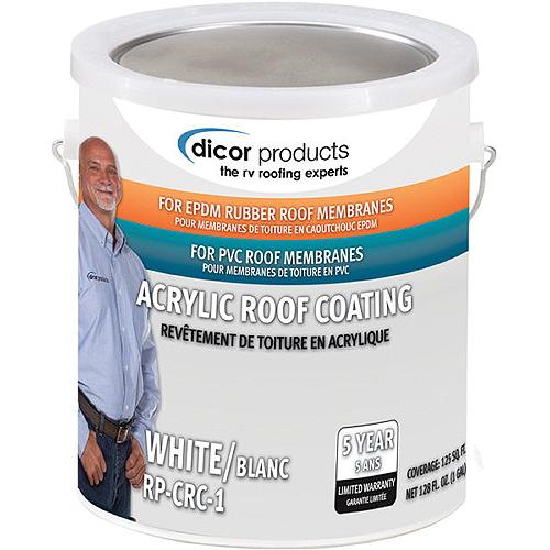 Dicor Rubber Roof Coating System-Part 2, White, Gal. - Rp-Crc-1 - 533-Rpcrc1F1
