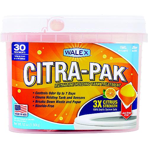 Walex Citrapak30 Black Tank Deodorizer, 30 Pack - Citrapak30 - 556-Citrapak30F1